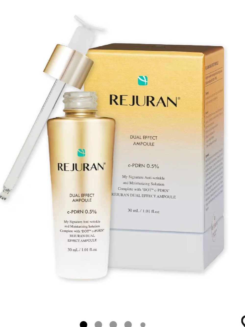 Dual Effect Ampoule Serum - Gold/White - Anti-Aging Hydration